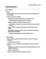 PSY 2012 Notes: Week 2