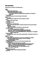 Information Technologies - 1st Exam Study Guide