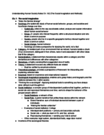 SOC 1010 Chapters 1&2 Notes