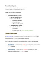 Math 1070 Elementary Statistics: Week 6