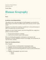 Human Geography
