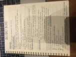 All class notes up to Exam One 