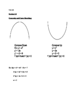 Concavity and Curve Sketching 