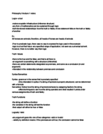 Philosophy 9, lecture 1 class notes
