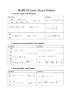 Math 220 Exam 1 Practice Problems