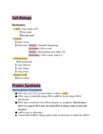 Cell Biology and Protein Synthesis