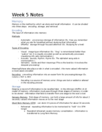 Psychology Week 5 Notes