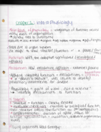 Chapter : Intro to Physiology 