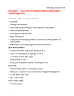Chapter 6: Surveys and Observations (PSY 301)