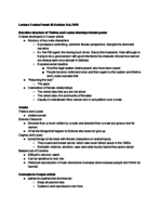 Feminist 40 week 2, lecture 3 notes taken October 4 2018