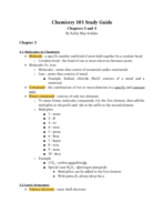 Chem 101 Study Guide