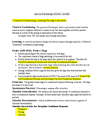 Psychology Study Guide