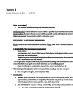 SOC 010: What is sociology?