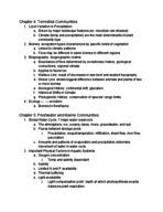 Ecology Test 2 Study Guide
