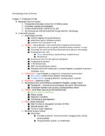 BIOL 2460 Exam 2 Review
