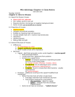 Microbiology Chapter 6 Class notes 10/2-10/4