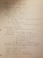 Math 240 Week 5 Lectures 9 & 10 notes