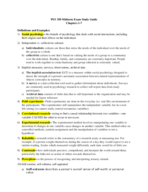 PSY 350 Study Guide Exam 1