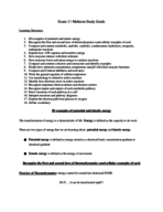 BIOL EXAM 3 STUDY GUIDE MLJ