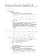 Architectural technology Study Guide 1