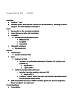 notes from Monday's class