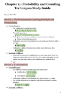 Chapter 11: Probability and Counting Techniques Study Guide