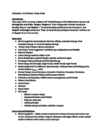 CHEM 1211K -- Midterm Study Guide -- 10/18/18