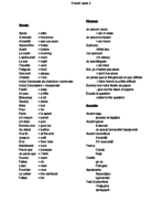 French week 2 notes