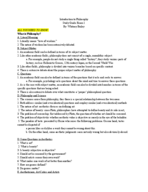 Philosophy Study Guide Exam 1
