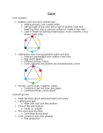MDIA 2701, Week 8 Notes