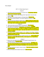 Exam 2 Study Guide