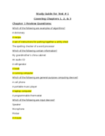 COSC 1315, Study Guide fro Test #1