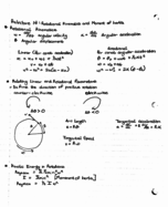 Rotational Kinematics and Moment of Inertia