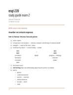 ENGL 220 Exam 2 Study Guide