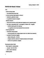 PSYCH 60 Week 3 Notes
