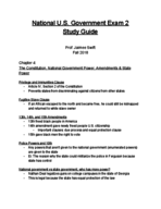 National U.S. Government Exam #2