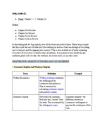 ECON 2106: Principles of Microeconomics Study Guide #2