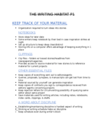 Keep Track of Your Material