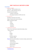 MKT 310 EXAM 2 STUDY GUIDE
