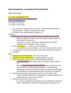 Week 3 Unit 3 Power and Resistance Lecture Notes