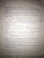 notes from both classes this week