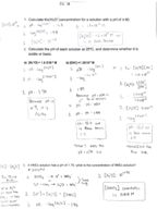 Chapter 16 Week 10 Notes: pH, pOH, pKa, and pKb