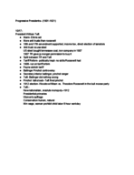 week 7 notes progressive presidents 1901-1921