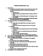 Foundations of Criminal Justice Notes - 10/24