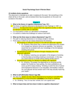 Social Psychology Exam 2 Study Guide