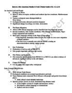 Unit 2 Study Guide