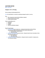 BA 390 - Lecture and Textbook Notes - Week 5