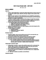 Legal Environment of Business Unit 3 Exam Study Guide