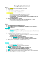 Biology Unit 2 Study Guide