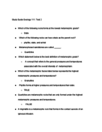 Geology 111 Test 2